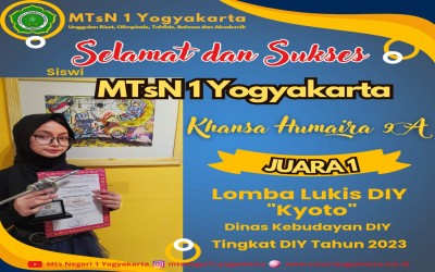 Khansa Juara 1 Lomba Melukis Tingkat DIY