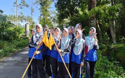 Asah Ketangkasan dan Kemandirian, 219 Siswa MTsN 1 Yogyakarta Ikuti Jelajah Medan di Karangsari